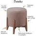 Puff Puf Sala Lhor Veludo Rose RM