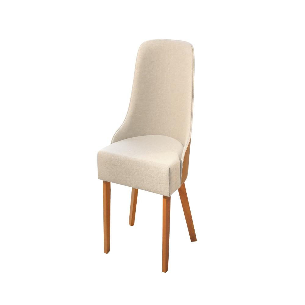 Conjunto Mesa de Jantar Caribe com 4 Cadeira Caramelo e bege