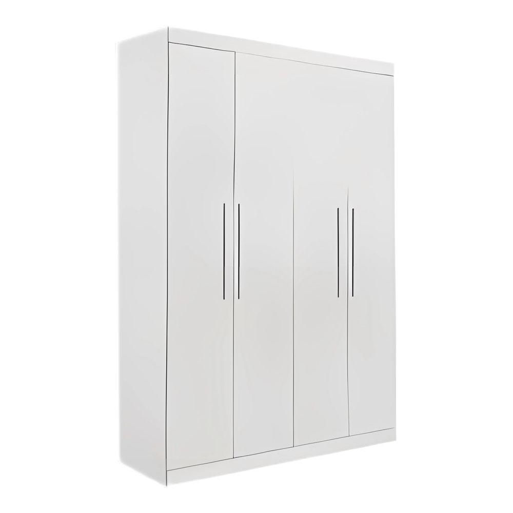 Guarda Roupa 4 Portas 3 Gavetas Ubatuba Valverde Branco