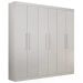 Guarda Roupa 6 Portas 4 Gavetas Belém Valverde Branco