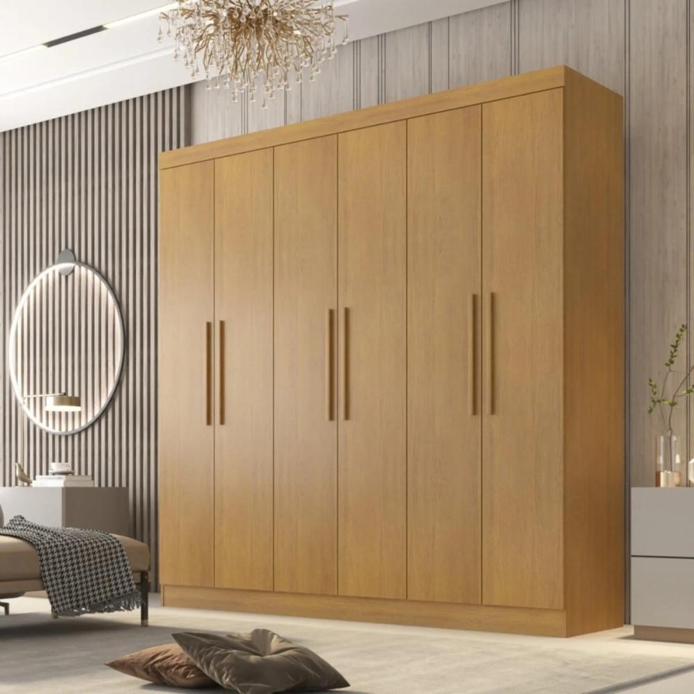 Guarda Roupa 6 Portas 4 Gavetas Belém Valverde Cinamomo