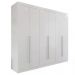 Guarda Roupa 6 Portas 4 Gavetas Uberaba Valverde Branco
