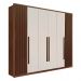 Guarda Roupa 6 Portas 6 Gavetas Anápolis Ripado Valverde Canion Off White