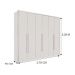 Guarda Roupa 6 Portas 6 Gavetas Anápolis Valverde Branco