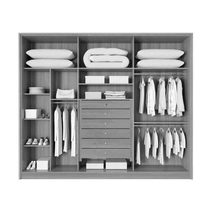 Guarda Roupa 6 Portas 6 Gavetas Anápolis Valverde Branco