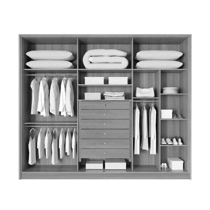 Guarda Roupa 6 Portas 6 Gavetas Anápolis Valverde Branco