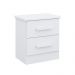 Mesa de Cabeceira 2 Gavetas New Athos D'Doro Branco