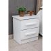 Mesa de Cabeceira 2 Gavetas New Athos D'Doro Branco