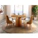 Mesa de Jantar Caribe Tampo Redondo em MDF Laminado 1,35M