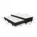 Base para Cama Box Solteiro Bonjour com Cama Auxiliar (34x88x188) Preta e Branca