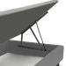 Base para Cama Box Solteiro King com Baú Lift Cinza