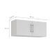 Armário Aéreo Flex 2 Portas Branco