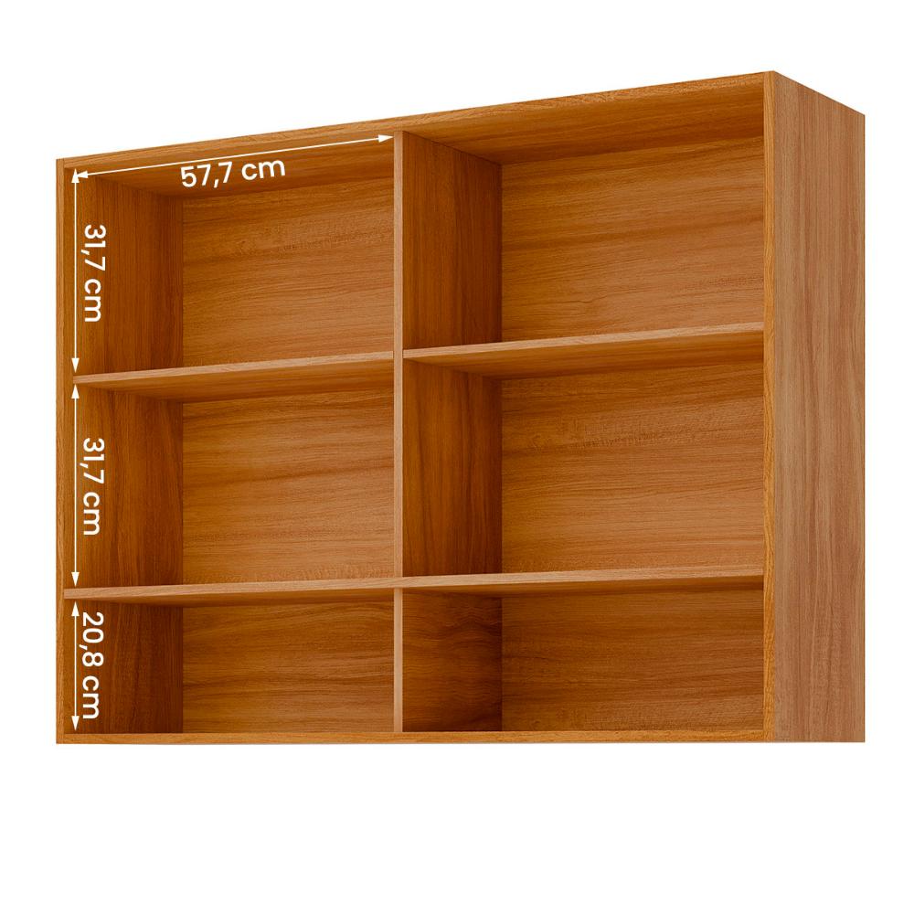 Armario Aereo Divina 120 cm com 2 Portas Cinamomo