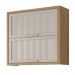 Armario Aereo Divina 80 cm com 2 Portas Freijo/Off White
