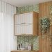 Armario Aereo Divina 80 cm com 2 Portas Freijo/Off White