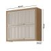 Armario Aereo Divina 80 cm com 2 Portas Freijo/Off White