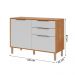 Balcão Divina 120 cm Para Cozinha com 2 Portas e 2 Gavetas Cinamomo/Branco
