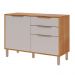 Balcão Divina 120 cm Para Cozinha com 2 Portas e 2 Gavetas Cinamomo/Off White