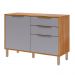 Balcão Divina 120 cm Para Cozinha com 2 Portas e 2 Gavetas Cinamomo/Platina