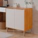 Balcão Divina 80 cm Para Cozinha com 2 Portas Cinamomo/Branco