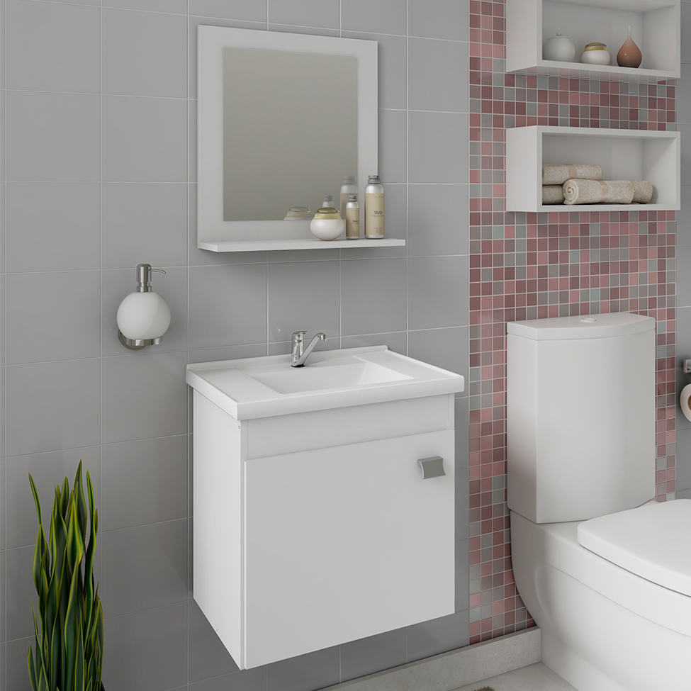 Conjunto de Banheiro Iris Branco