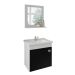 Conjunto de Banheiro Iris Branco e Preto