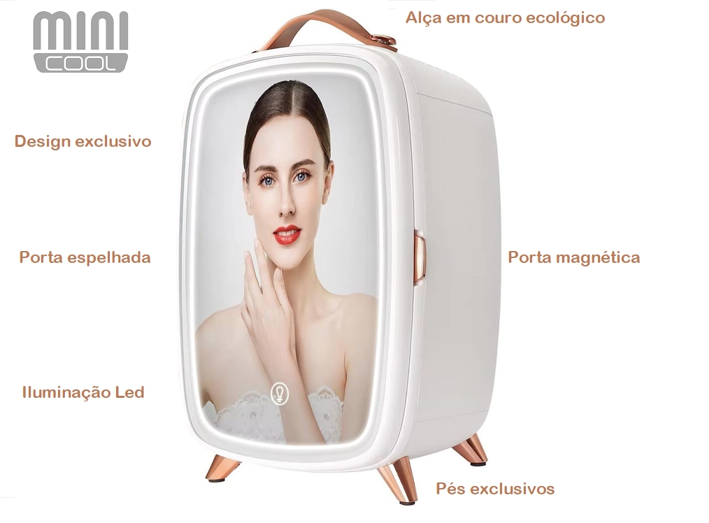 Mini Geladeira 6 litros Beauty Line