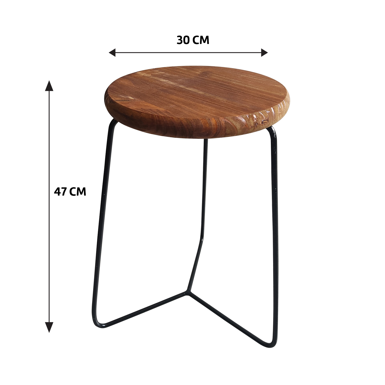 Banqueta Banco Aço Baixa Cozinha Bar Balcão 45cm Até Assento