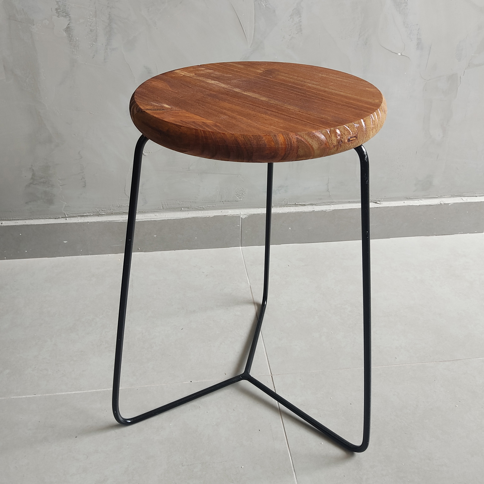 Banqueta Banco Aço Baixa Cozinha Bar Balcão 45cm Até Assento