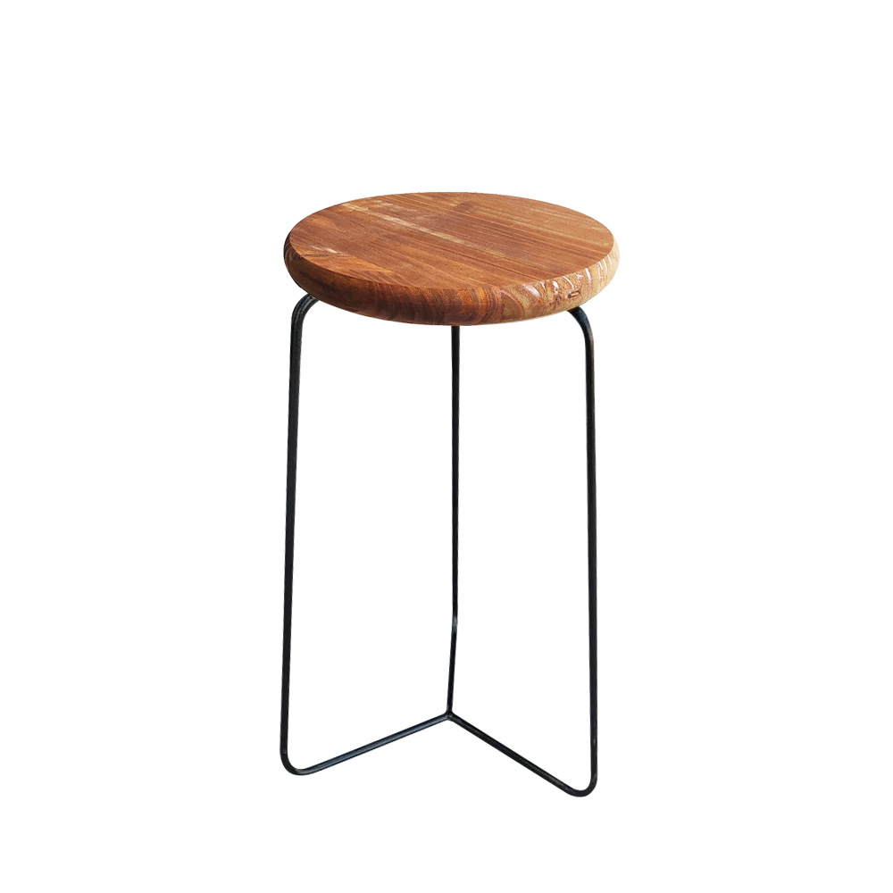 Banqueta Banco Aço Media Cozinha Bar Balcão 60cm Até Assento
