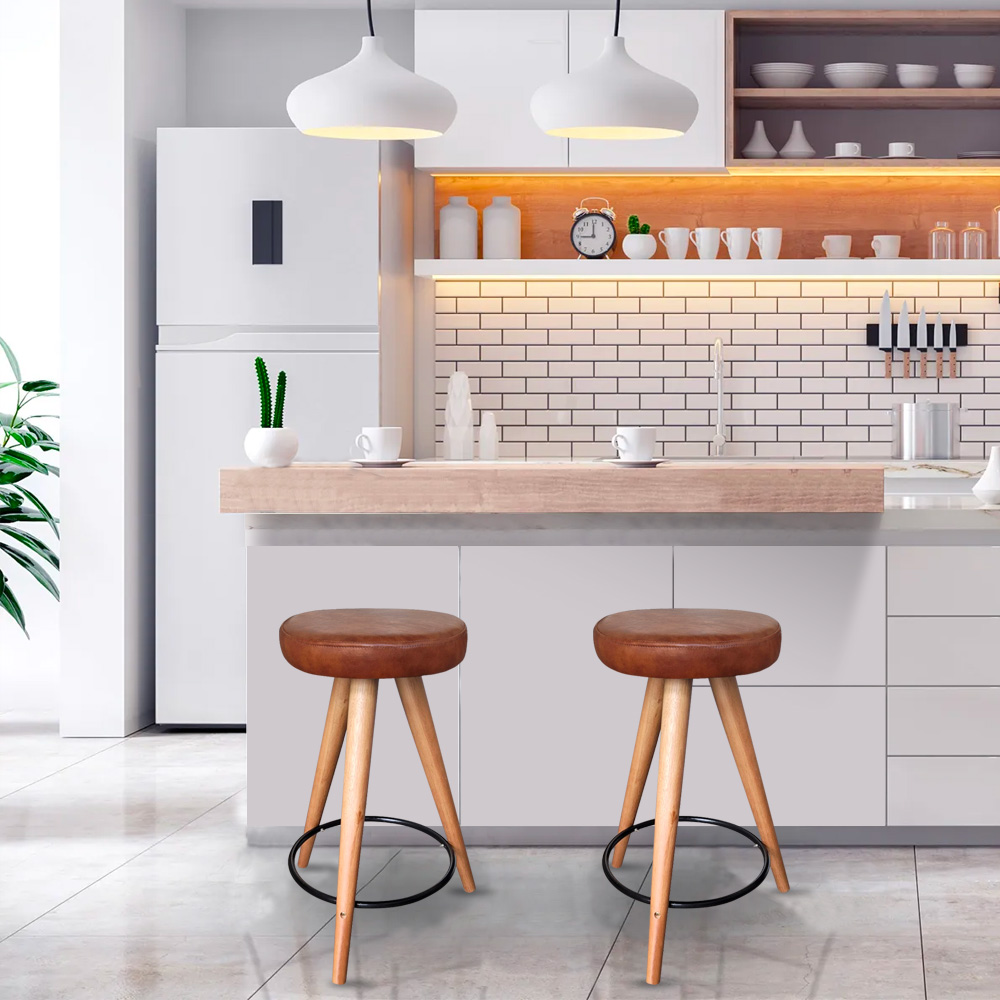 Banqueta Banco Pé Palito Media Cozinha Bar Balcão 60cm Altura