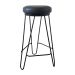 Banqueta Média para Cozinha Bar Balcão Bistrô Mesa Hairpin Preto