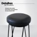 Banqueta Média para Cozinha Bar Balcão Bistrô Mesa Hairpin Preto