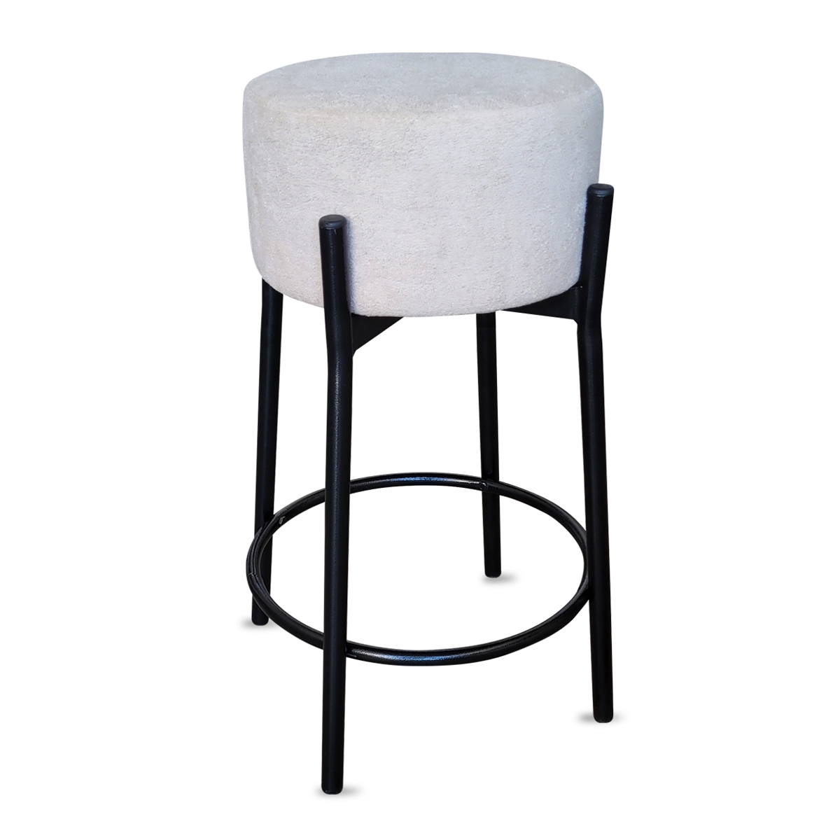 Banqueta para Cozinha Bar Balcão Bistrô Bancada Bouclê Média Gelo