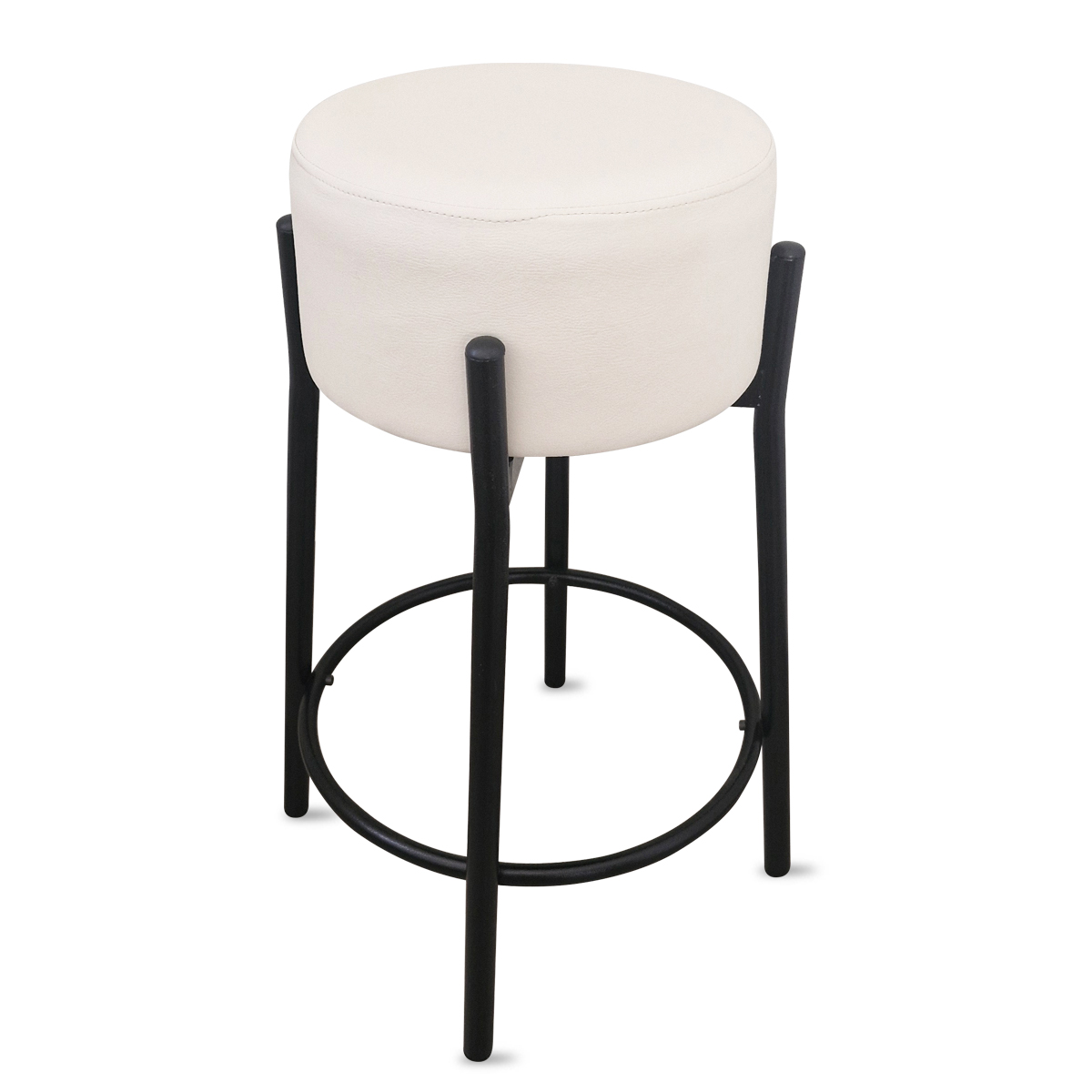 Banqueta para Cozinha Bar Balcão Bistrô Bancada Dre Média Off White