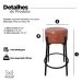 Banqueta para Cozinha Bar Balcão Bistrô Bancada Dre Média Whisk