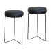 Kit 2 Banqueta Banco Aço Média Cozinha Bar Balcão 60cm Preta