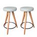 Kit 2 Banqueta Banco Pé Palito Média Cozinha Bar Balcão 60cm