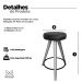 Kit 2 Banqueta Banco Pé Palito Média Cozinha Bar Balcão 60cm