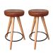 Kit 2 Banqueta Banco Pé Palito Média Cozinha Bar Balcão 60cm