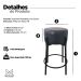 Kit 2 Banquetas para Cozinha Balcão Bistrô Bancada Dre Média Preta