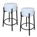 Kit 2 Banquetas para Cozinha Bar Balcão Bistrô Bancada Bouclê Média Branca