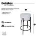 Kit 2 Banquetas para Cozinha Bar Balcão Bistrô Bancada Bouclê Média Gelo