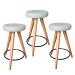 Kit 3 Banqueta Banco Pé Palito Média Cozinha Bar Balcão 60cm