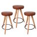 Kit 3 Banqueta Banco Pé Palito Média Cozinha Bar Balcão 60cm