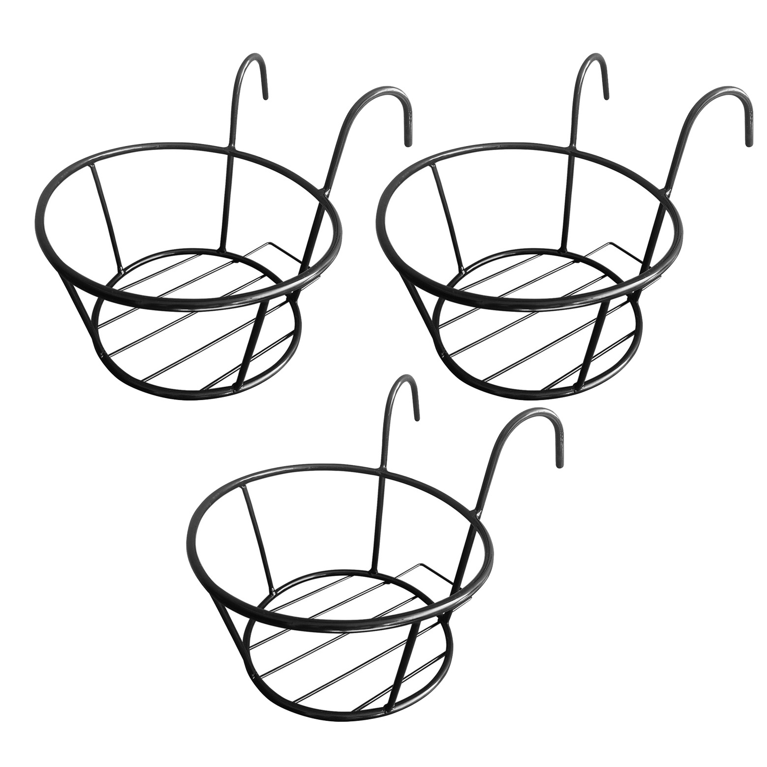 Kit 3 Suporte P/ Pendurar Vaso E Planta e Flores Suspenso
