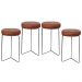 Kit 4 Banqueta Banco Aço Média Cozinha Bar Balcão 62cm Altura