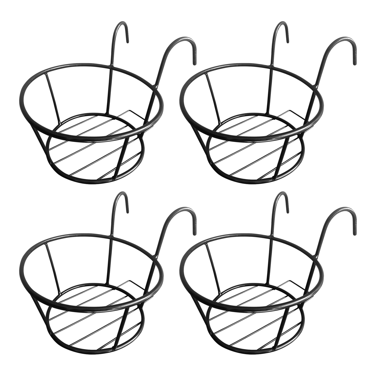 Kit 4 Suporte P/ Pendurar Vaso E Planta E Flores Suspenso