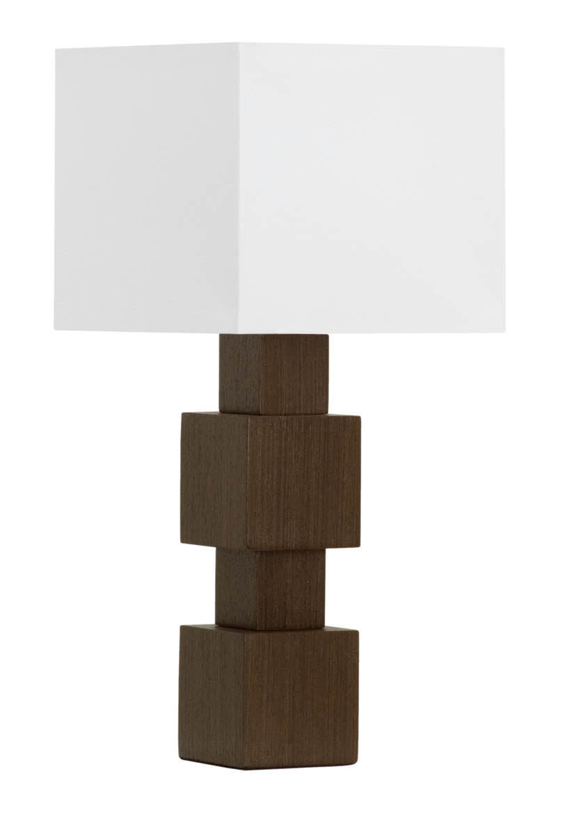 Abajur de Mesa 22 Wengue C/ Cúpula 1 Lâmp. Bivolt