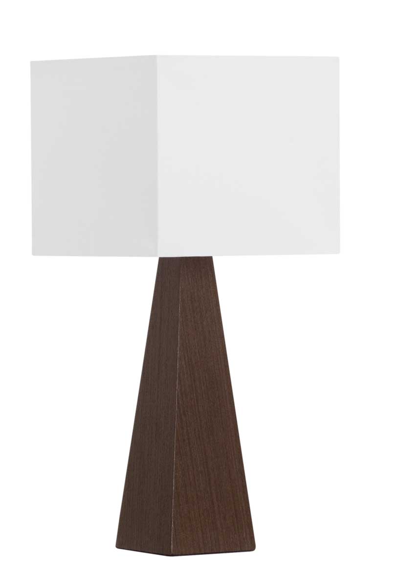 Abajur de Mesa 31 Wengue C/ Cúpula 1 Lâmp. Bivolt